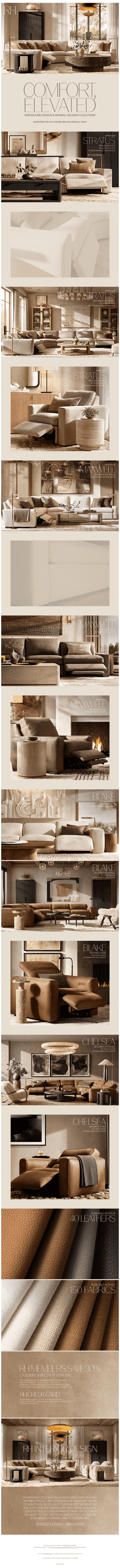 Introducing Stratus & Maxwell Recliner Collections