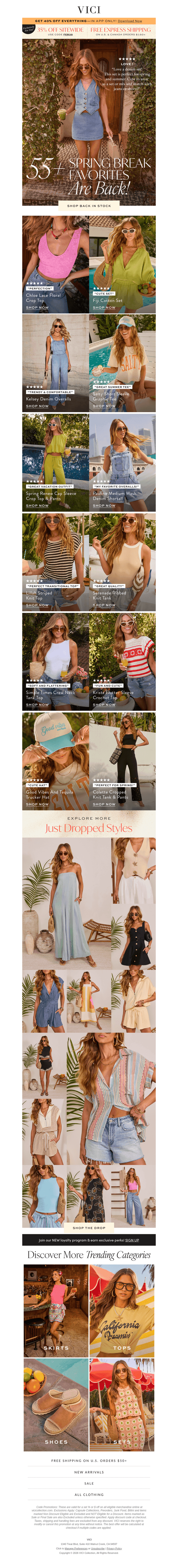 55+ Spring Break Favorites Are Back ☀️