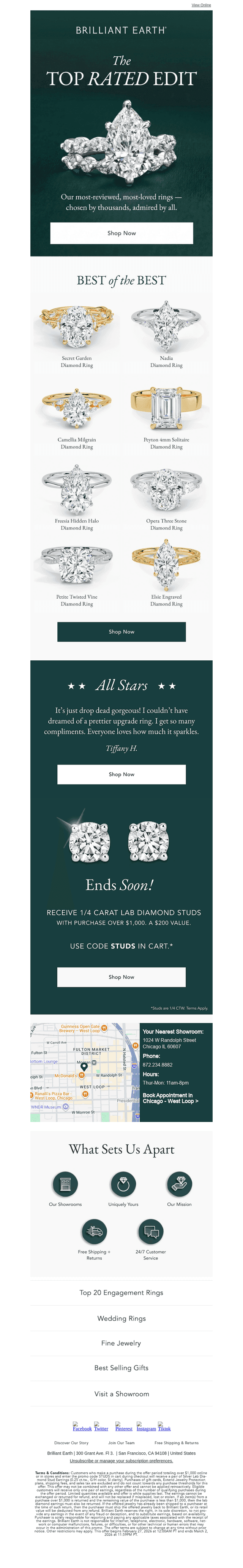 Our #1 engagement ring is...