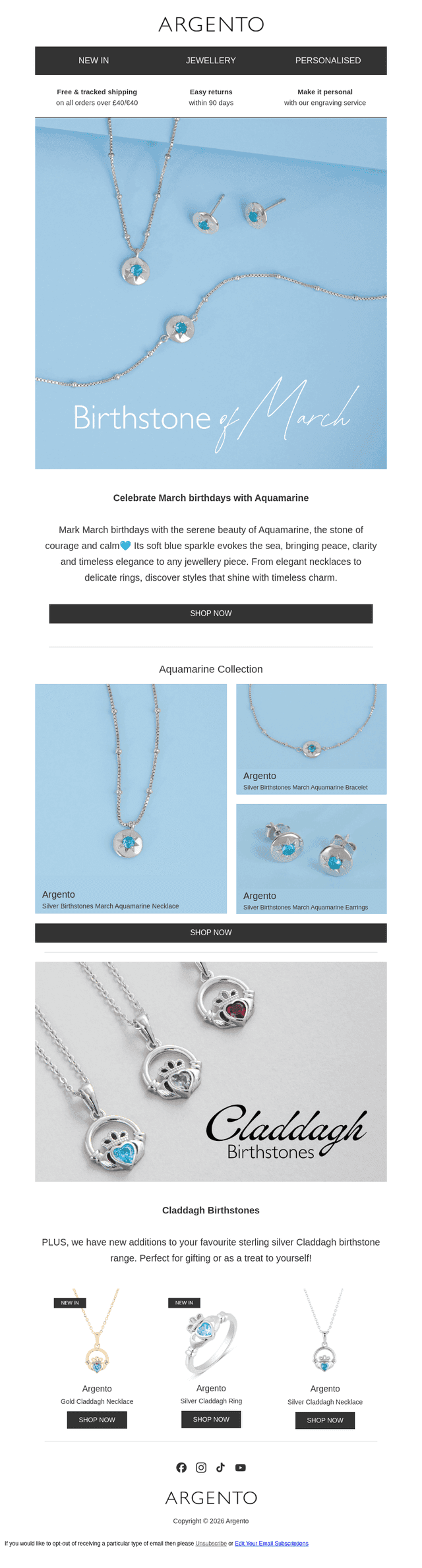 March Birthstone: Aquamarine💙