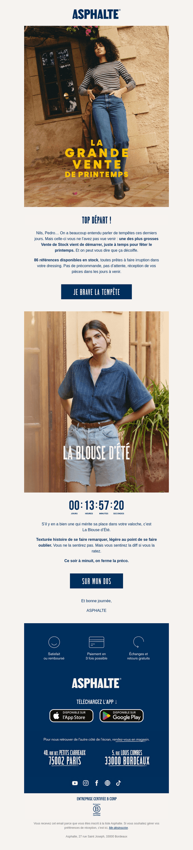 La Grande Vente de Stock est lancée