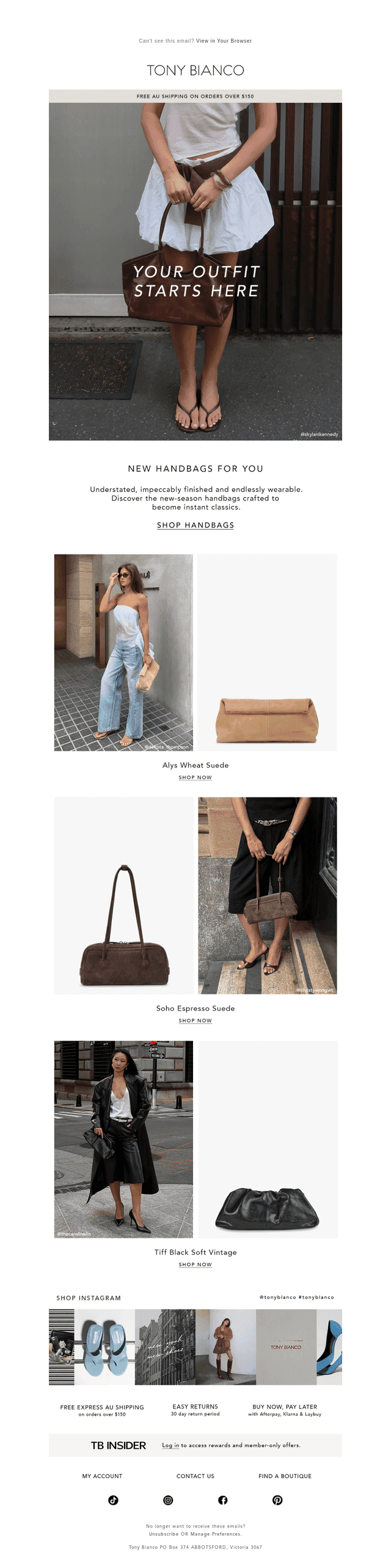 YOUR OUTFIT STARTS HERE