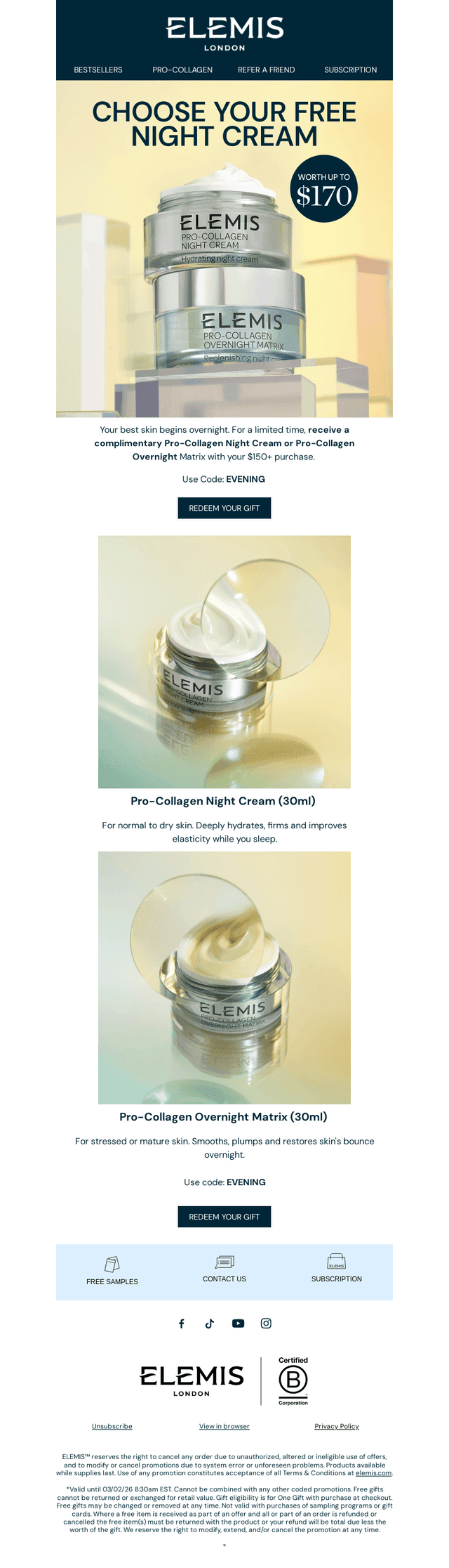 Last Chance⏰Pick a FREE Night Cream