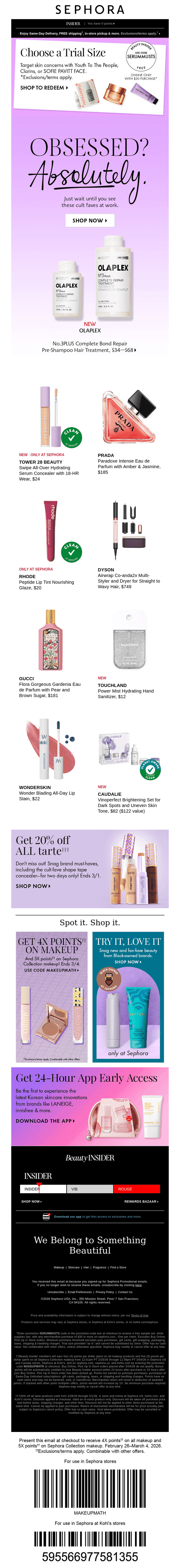 20% off all tarte ENDS TODAY ⏳