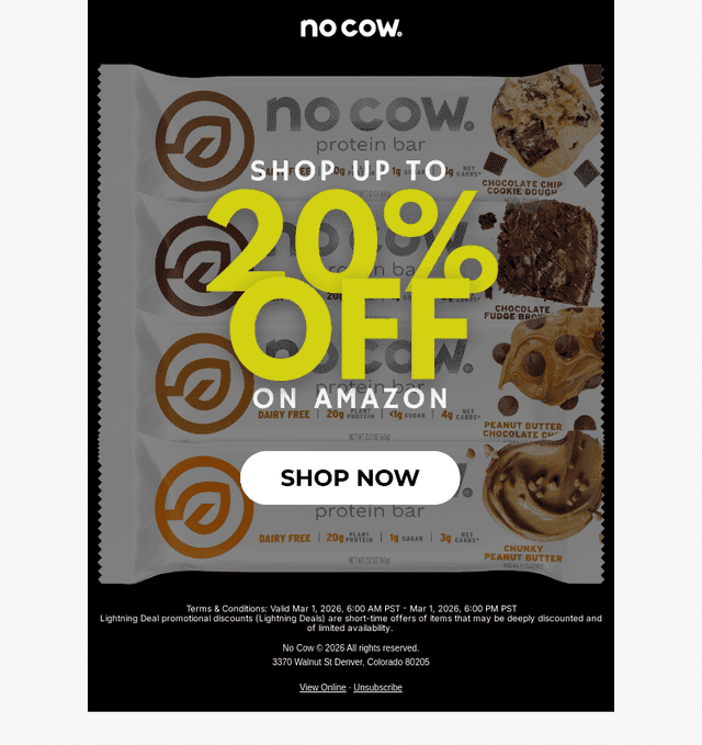 Up to 20% off - today only!