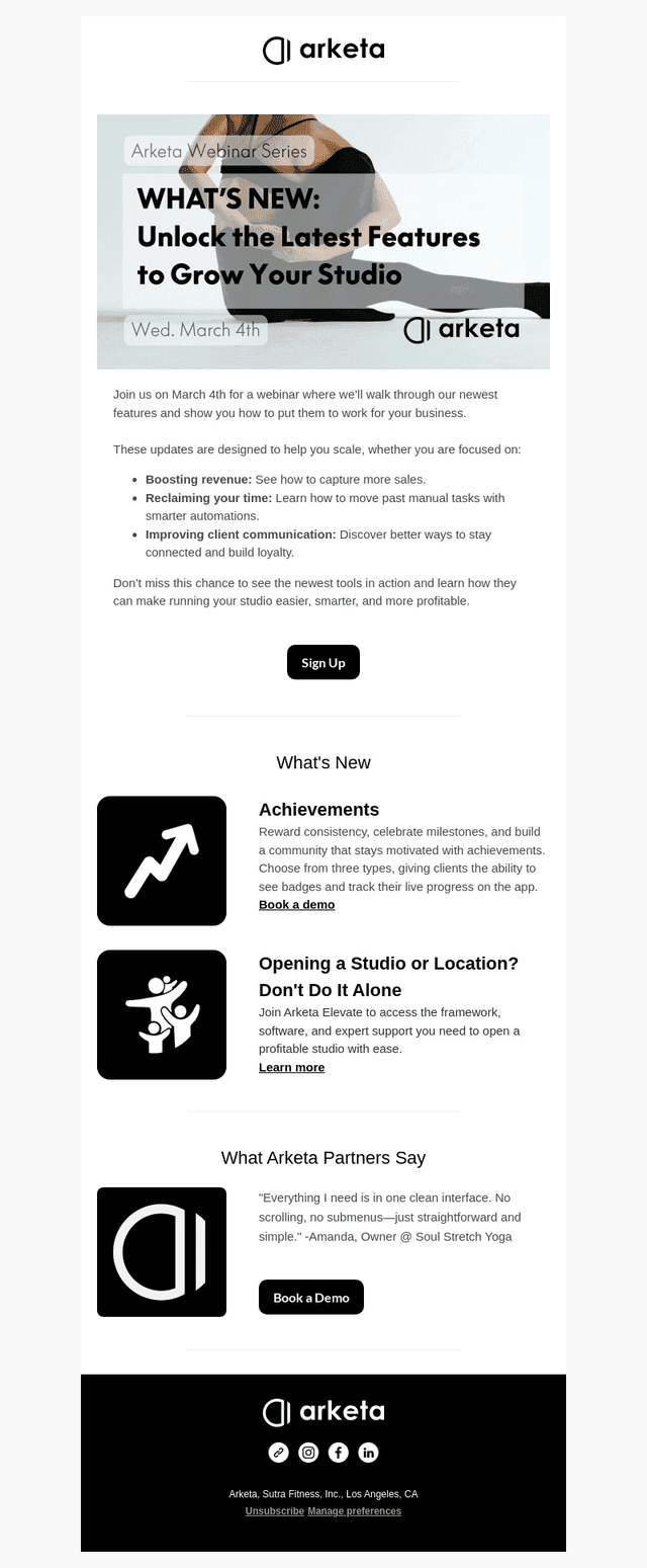 A first look at features designed to help you grow