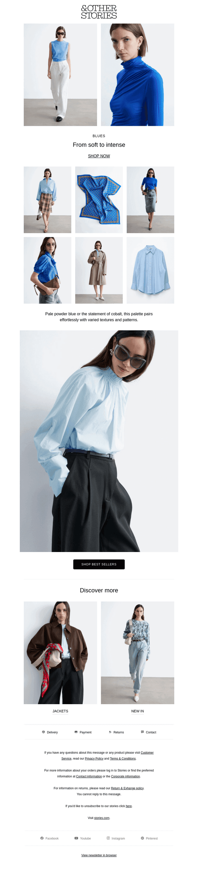 The latest: blue hues