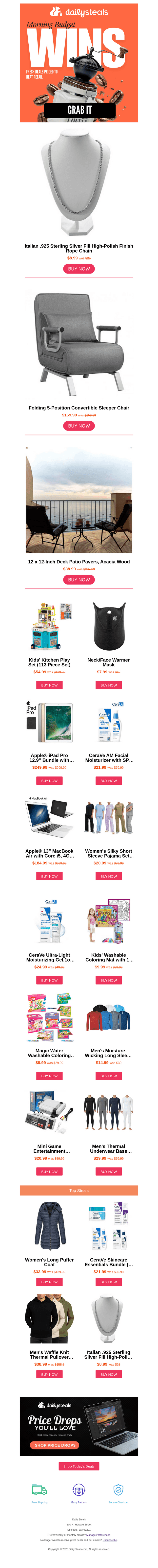 Sunday steals ready for smart shoppers