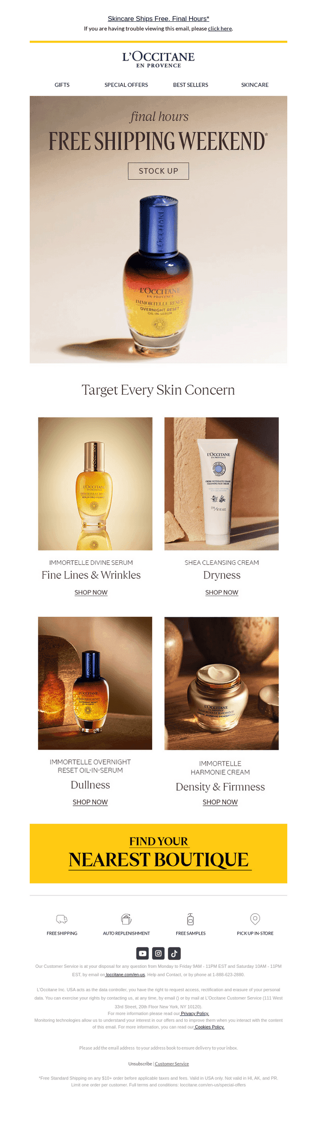 L'Occitane en Provence email from Mon, Mar 2, 2026
