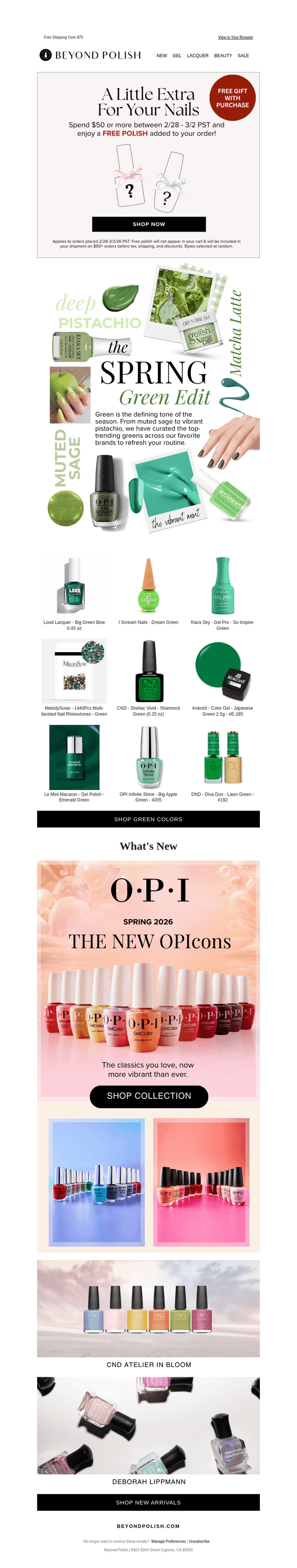 A gift for you: Free polish inside! 🌿