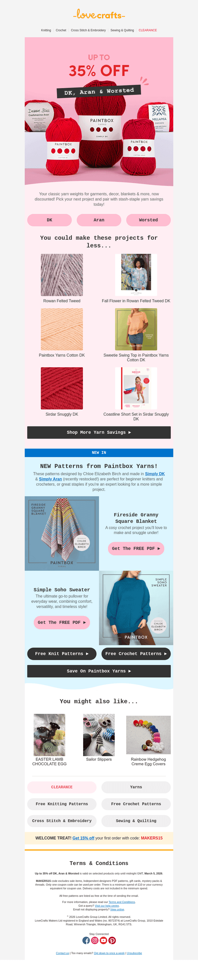 NEW & FREE Paintbox Yarns patterns 🤩