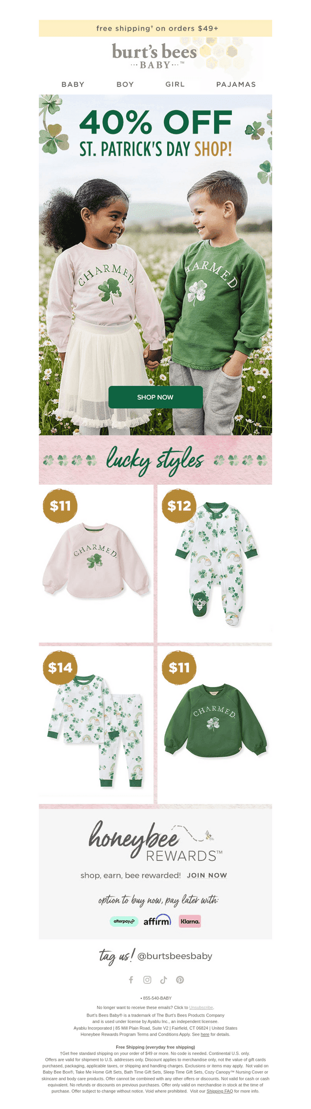 Burt's Bees Baby email from Mon, Mar 2, 2026