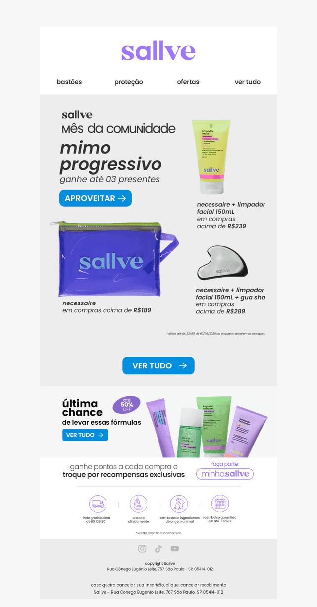 Último dia! Ganhe até 3 presentes 🎁