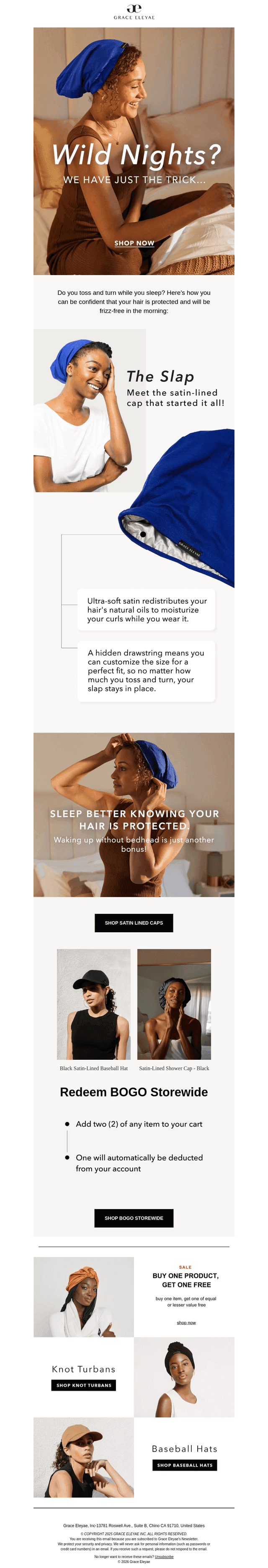 Wild sleeper approved: keep your bonnet on all night