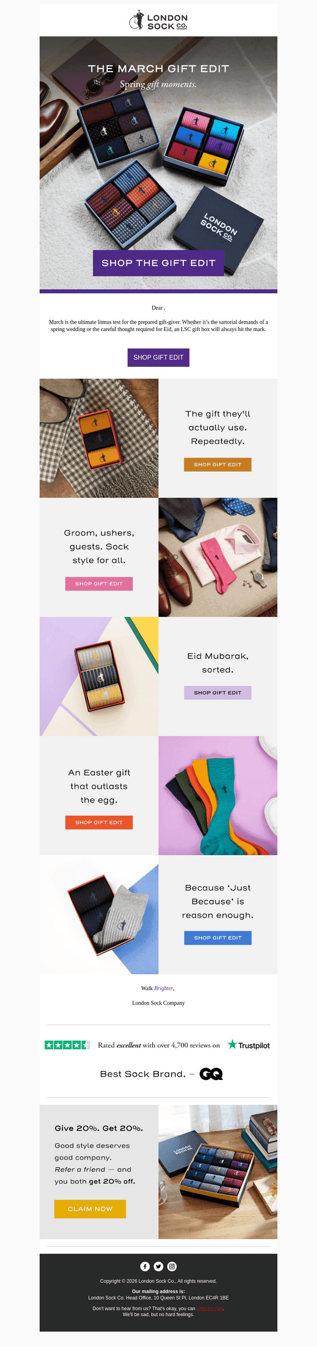 The March gift edit.