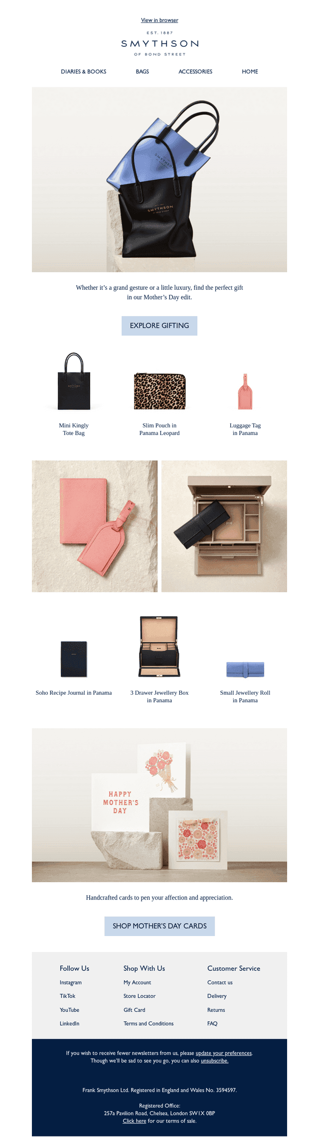 Smythson email from Tue, Mar 3, 2026