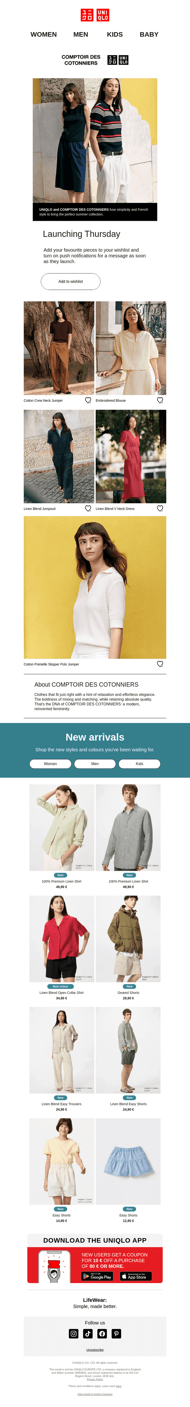 UNIQLO email from Tue, Mar 3, 2026