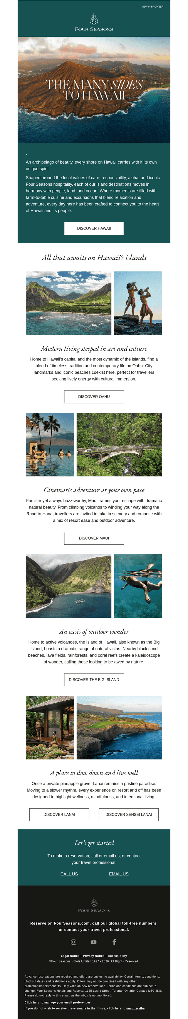 , one land, five ways to explore Hawaii