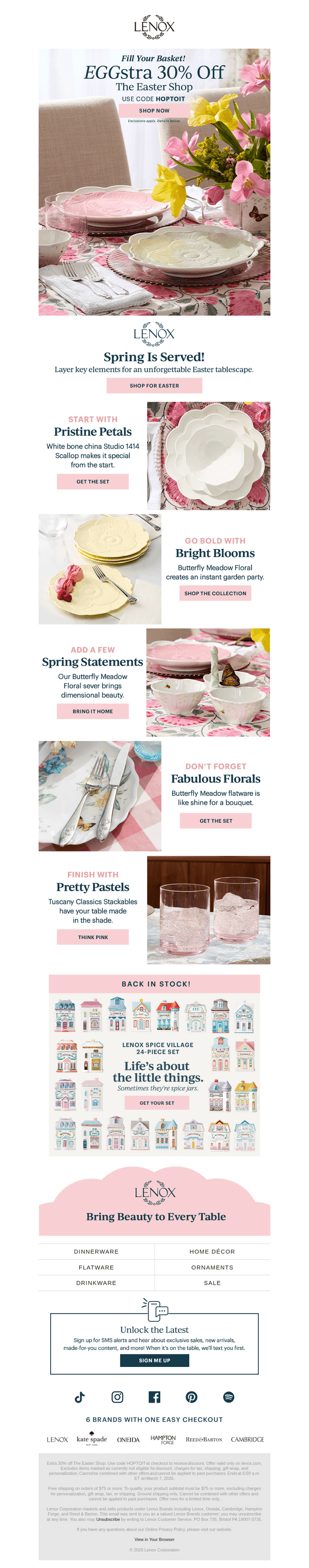 Lenox email from Tue, Mar 3, 2026