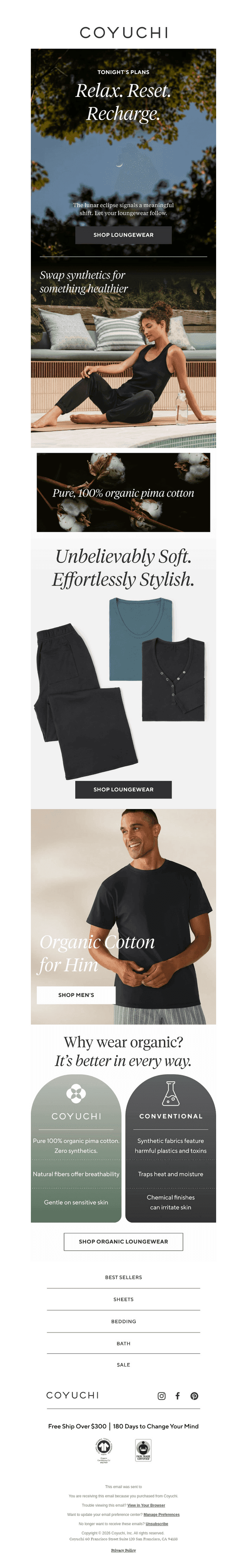 Tonight's Lunar Eclipse Calls for a Loungewear Reset