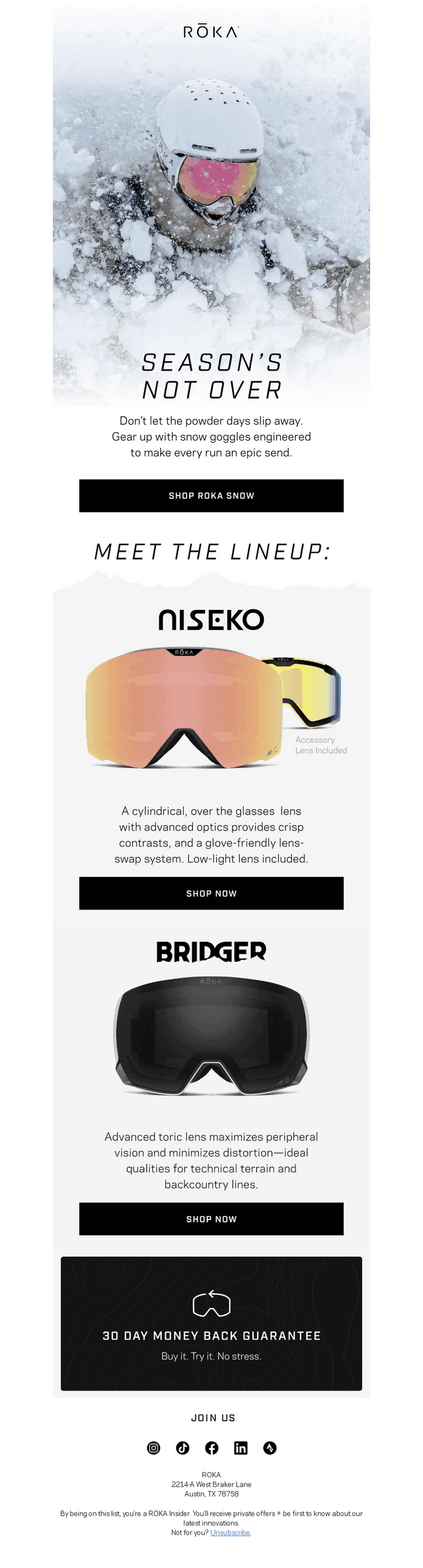 Still Sending It? So Are Our Goggles.