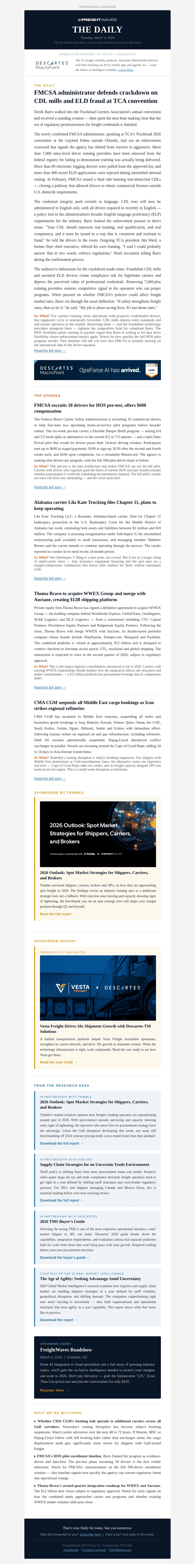FMCSA's Barrs targets CDL fraud at TCA