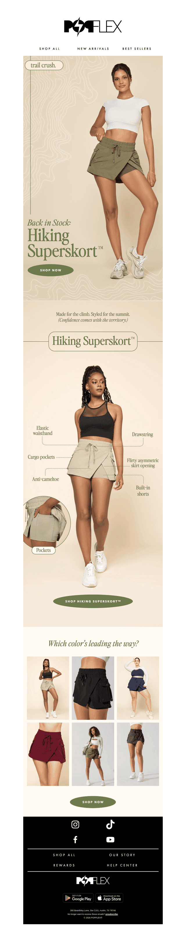 RESTOCKED! Hiking Superskort
