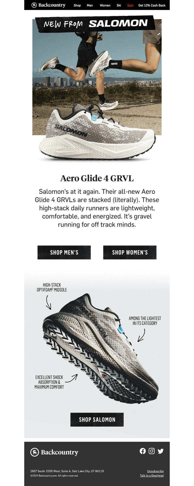 New from Salomon: Aero Glide 4 GRVL