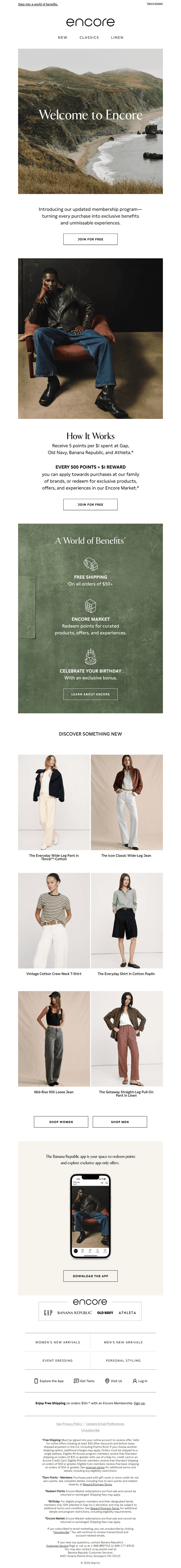 Discover Encore, our new membership program