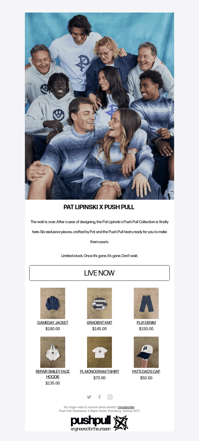 PAT LIPINSKI x PUSH PULL IS LIVE