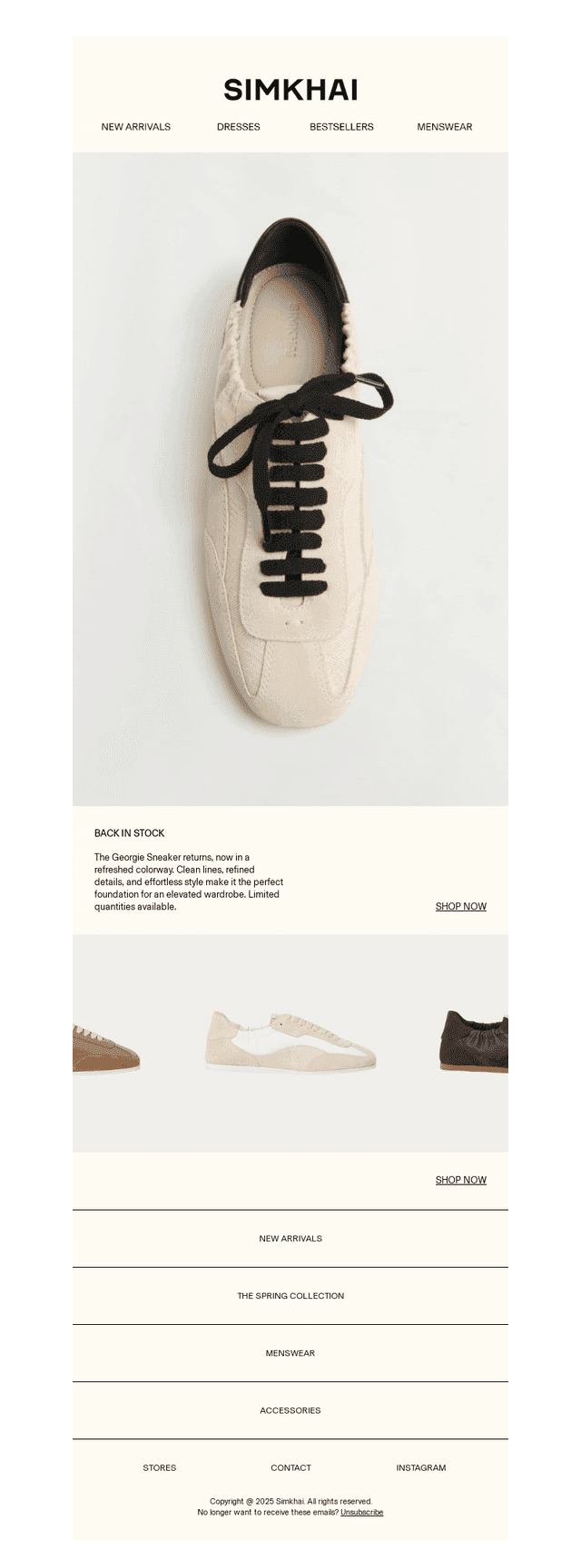 Back in Stock: The Georgie Sneaker