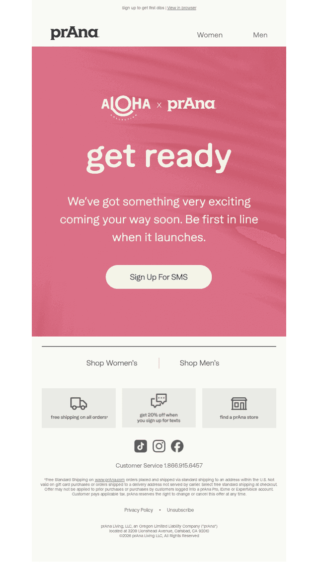 prAna email from Wed, Mar 4, 2026