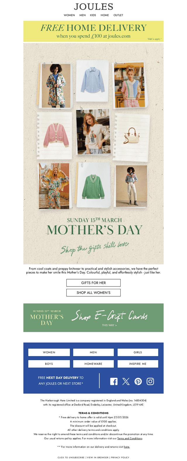 Joules email from Wed, Mar 4, 2026