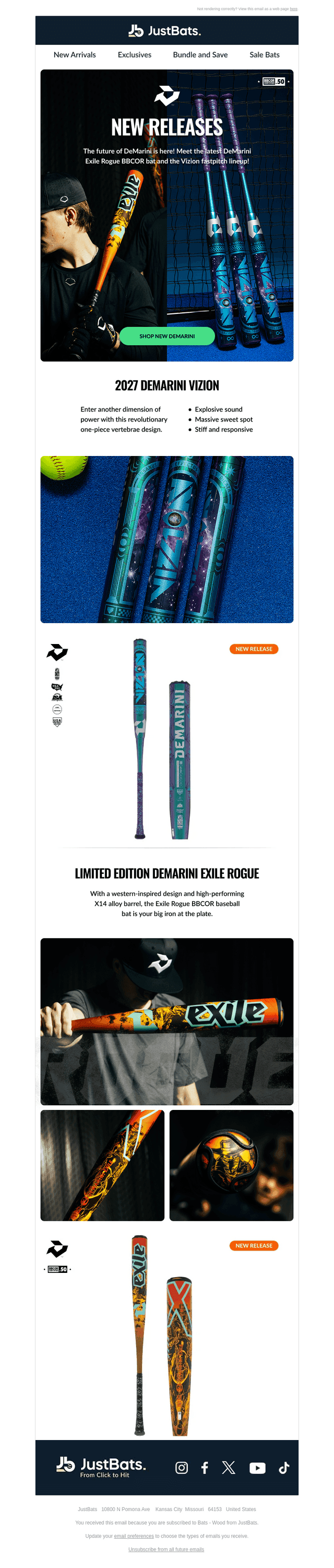 New Baseball and Softball Bats from DeMarini