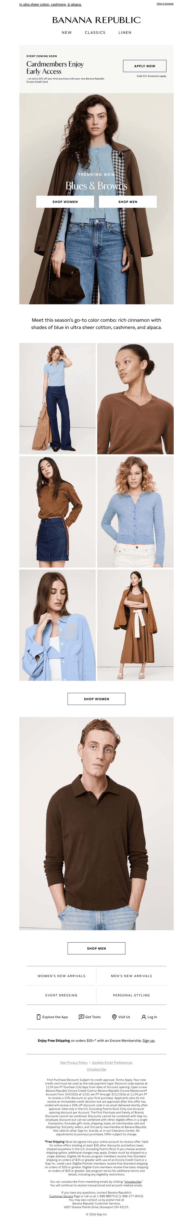 Trending now: Blues & browns