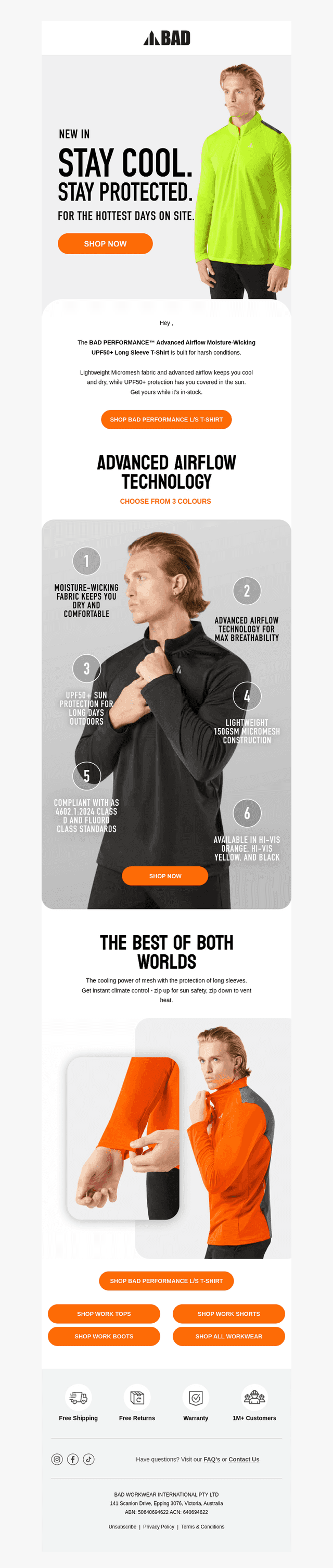 Long Sleeve, Lightweight & UPF50+