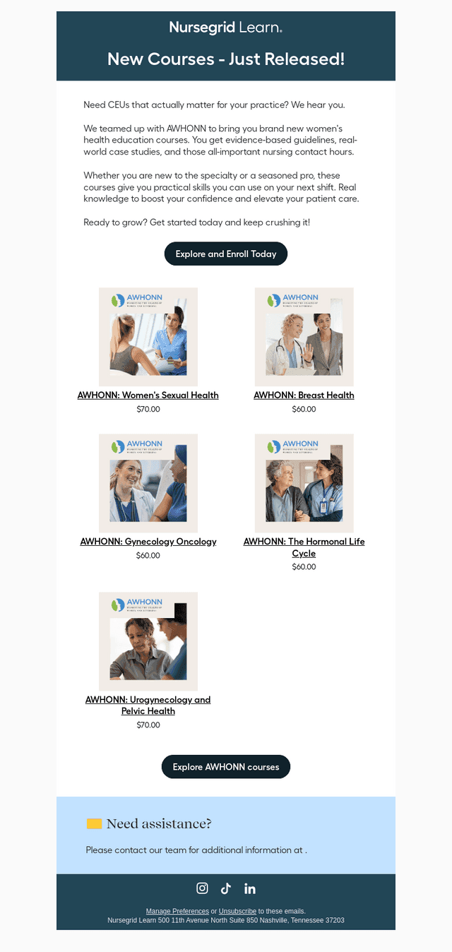 🚨New AWHONN courses just dropped!