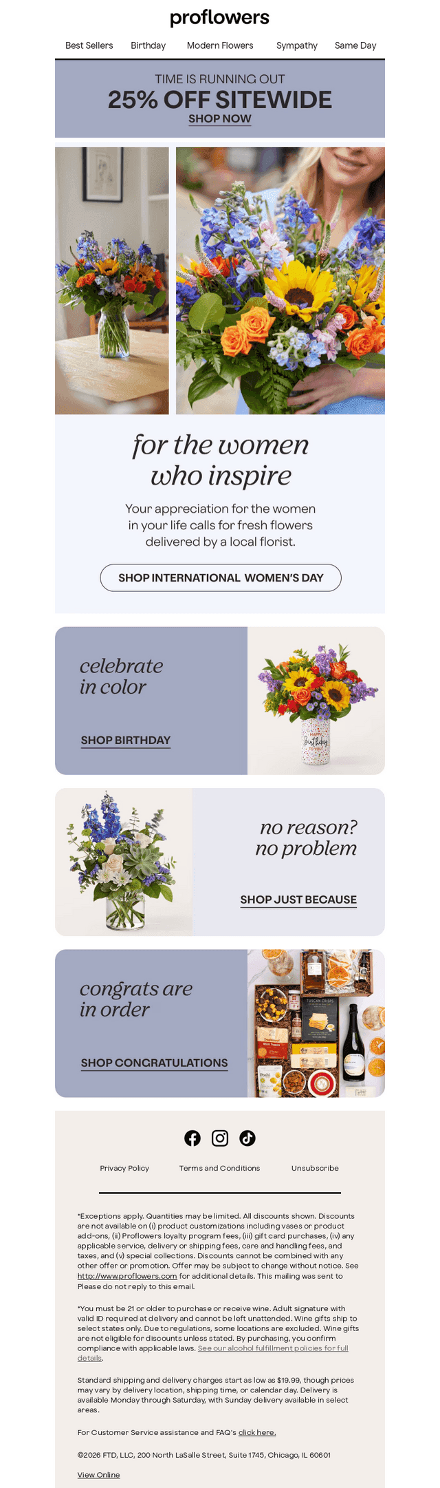 Fresh Flower & More: 25% Off Today!