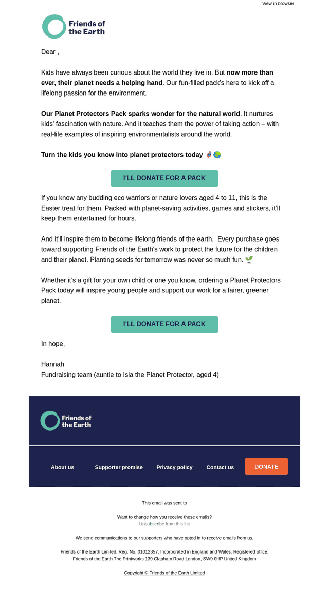 Friends of the Earth email from Thu, Mar 5, 2026
