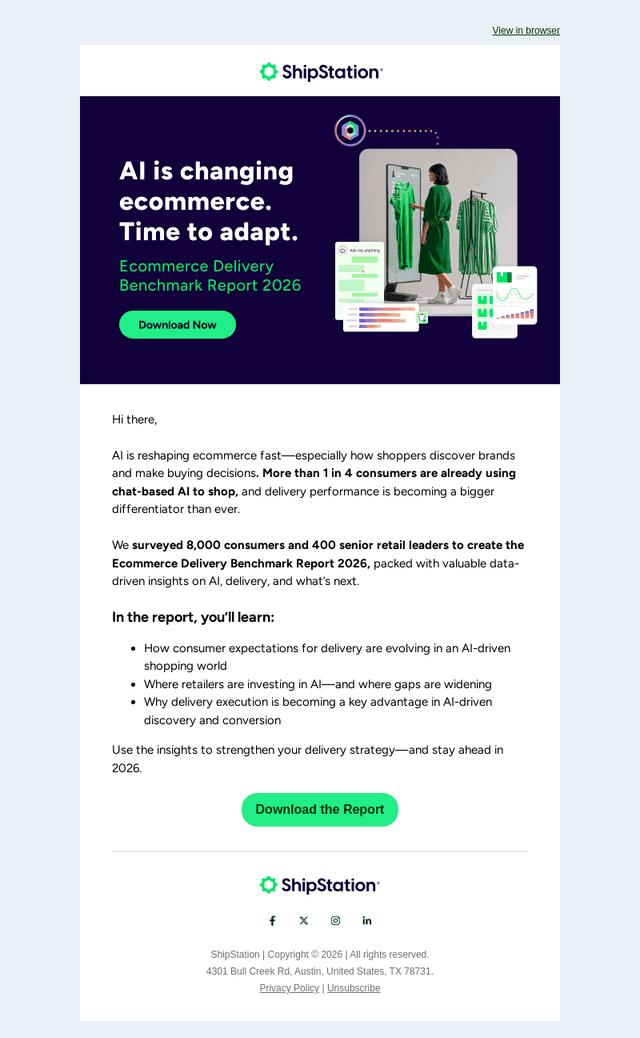 Discover the Future: Ecommerce Delivery Benchmark 2026 📦