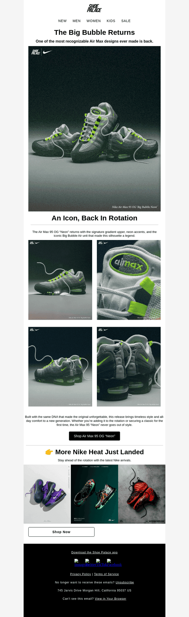 The Air Max 95 “Neon” Returns 💚