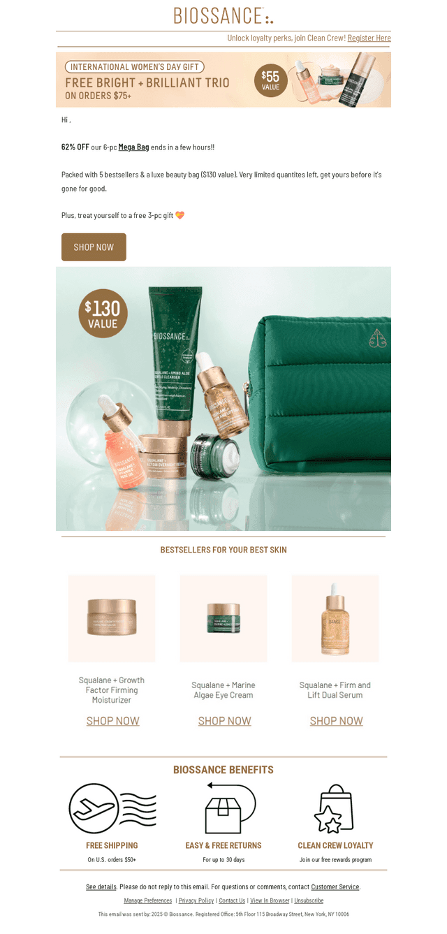 Last call📣 62% off MEGA Bag 💫