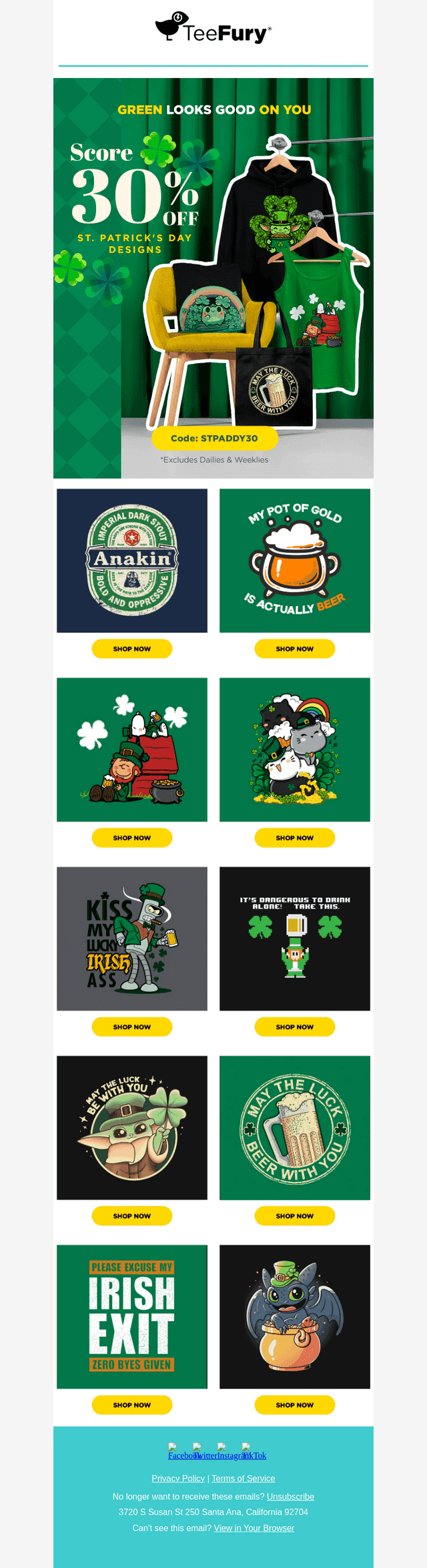 TeeFury email from Fri, Mar 6, 2026