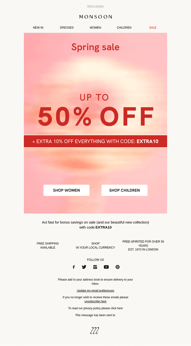 Extra 10% off Sale + EVERYTHING else