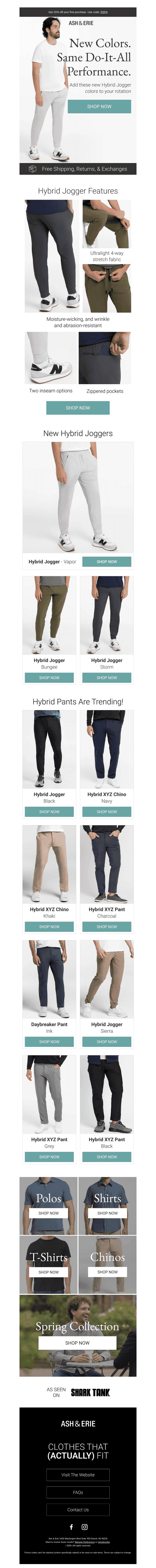 NEW Hybrid Joggers!