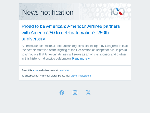 American Airlines email from Fri, Mar 6, 2026