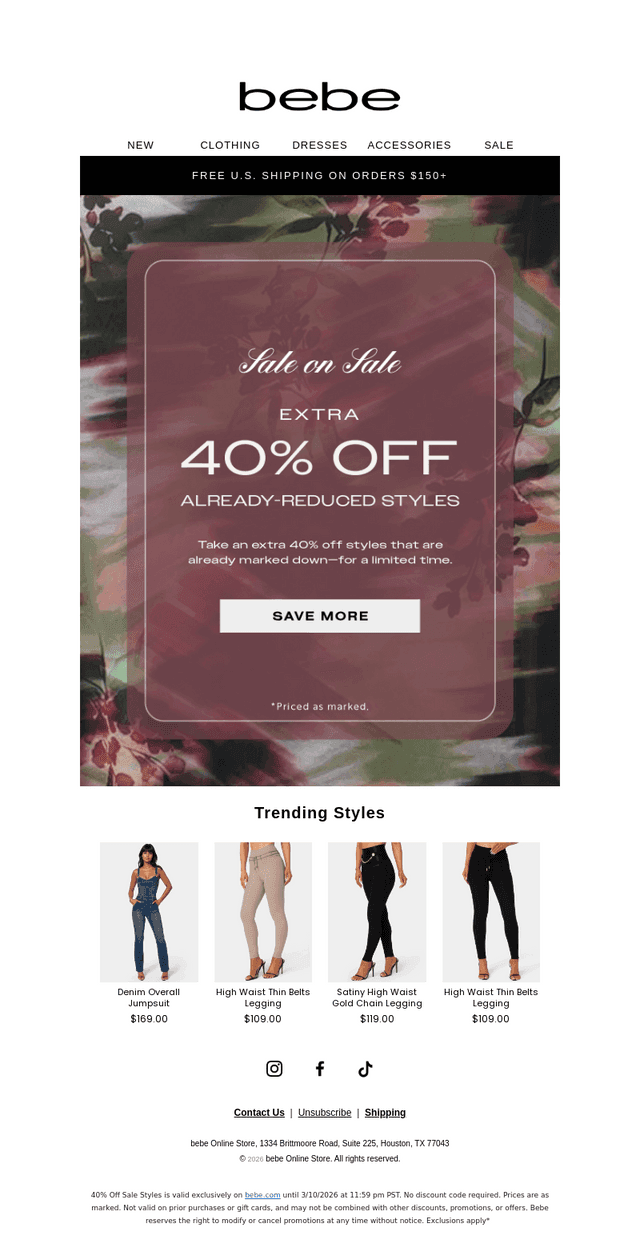 It’s On: Extra 40% Off Markdowns