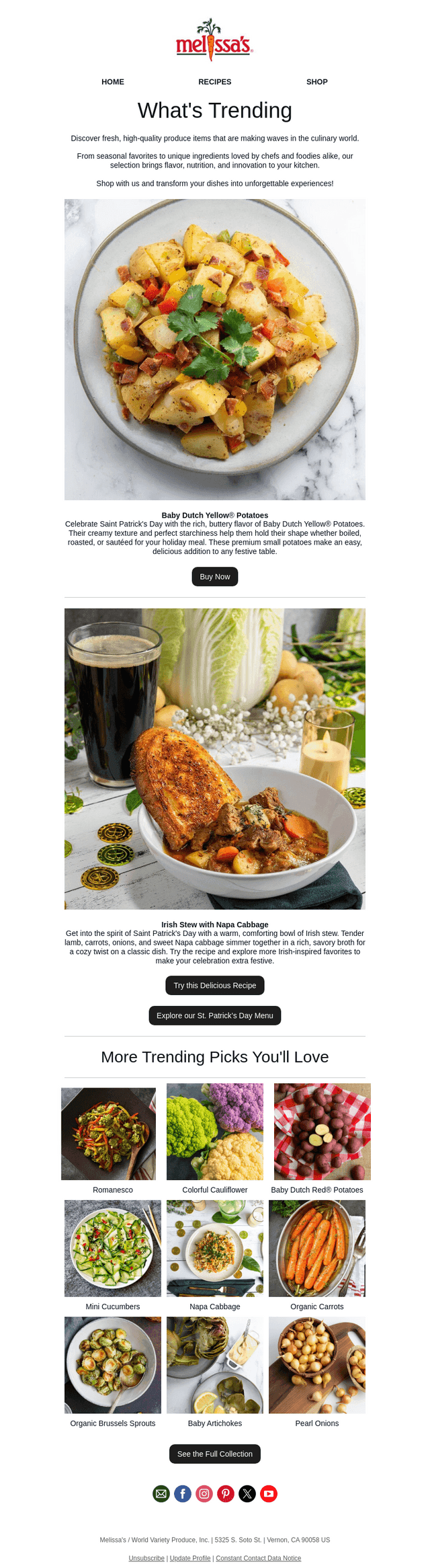 Melissas Produce email from Fri, Mar 6, 2026