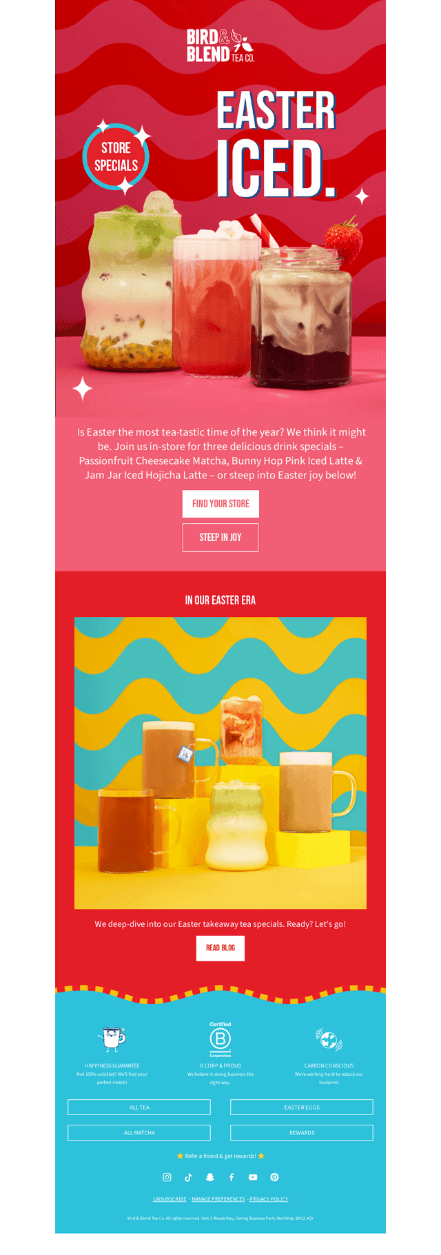 Bird & Blend Tea Co. email from Fri, Mar 6, 2026