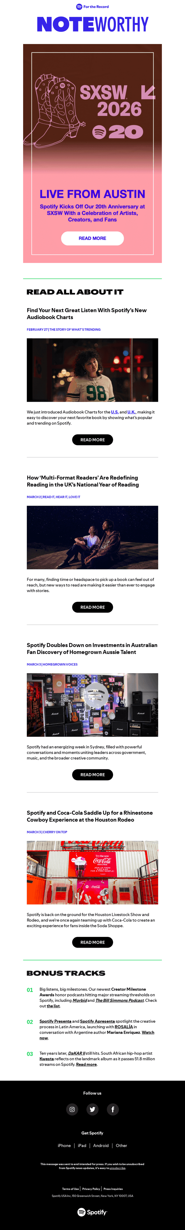 Spotify email from Fri, Mar 6, 2026